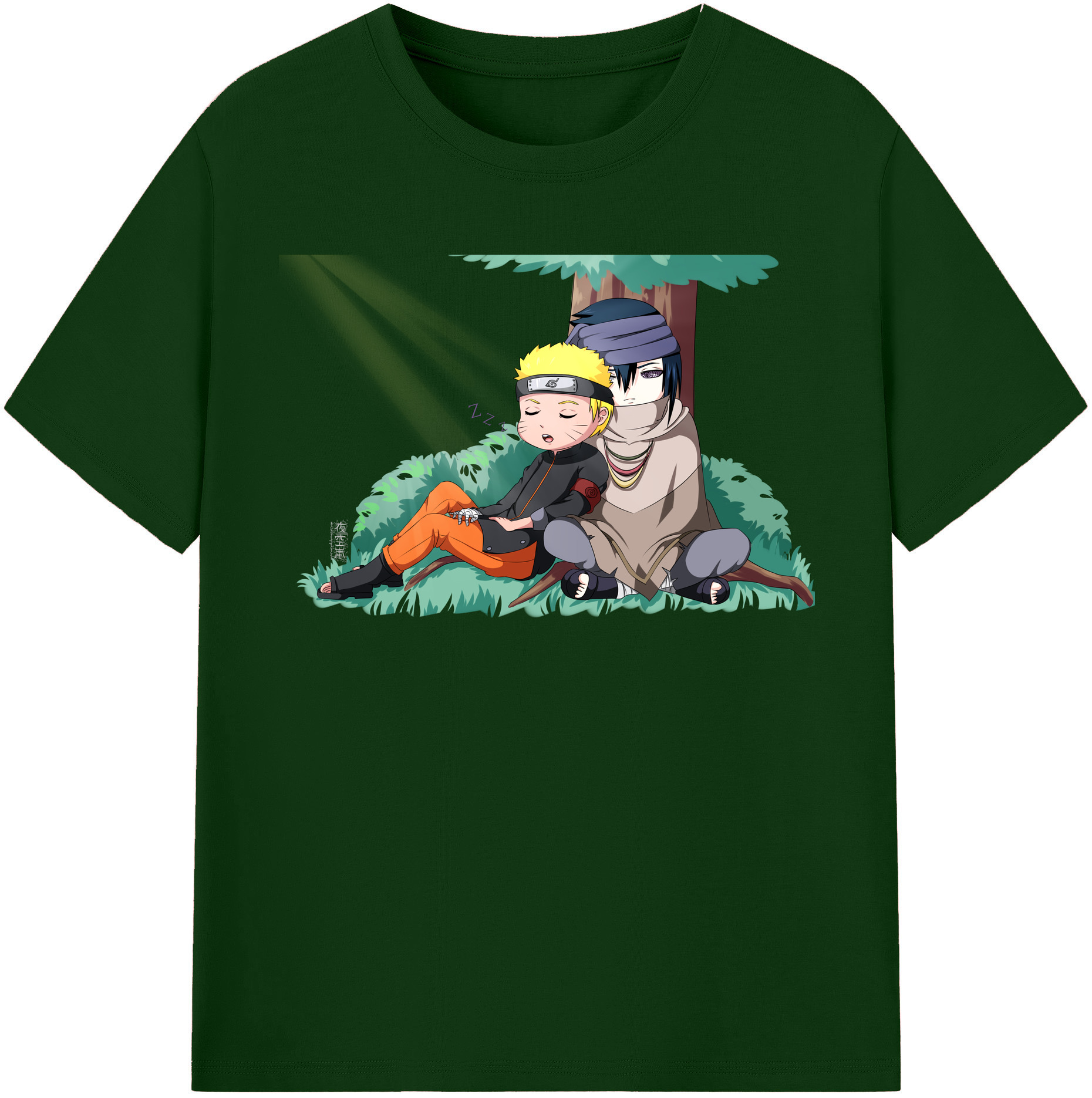 （画像用） NARUTO -ナルト- うずまき ナルト Uzumaki Naruto 綿100％半袖Tシャツ（フロントプリント）